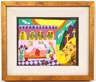 Shlomo Katz Painting on Board