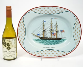 Mottahedeh Platter U.S. Frigate 'Hornet'
