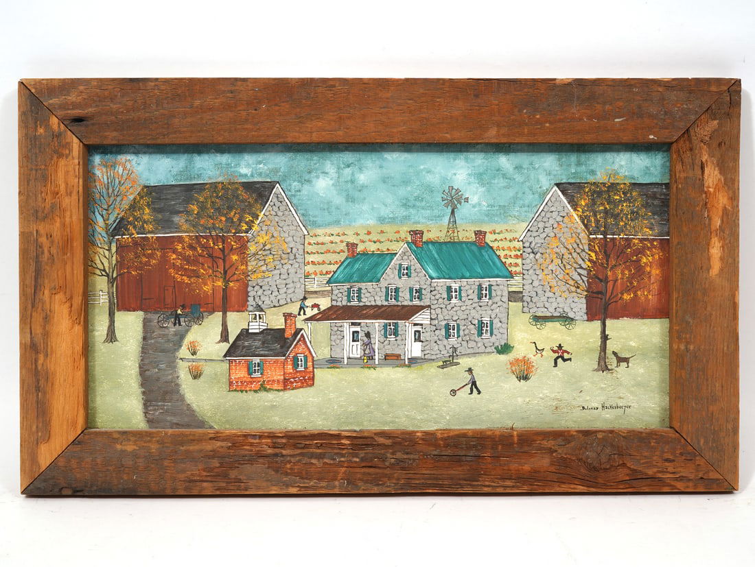 Delores Hackenberger Amish Farm Painting (1 of 7)