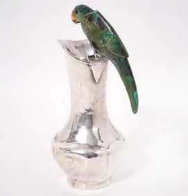 Emilia Castillo Malachite & Silverplate Pitcher