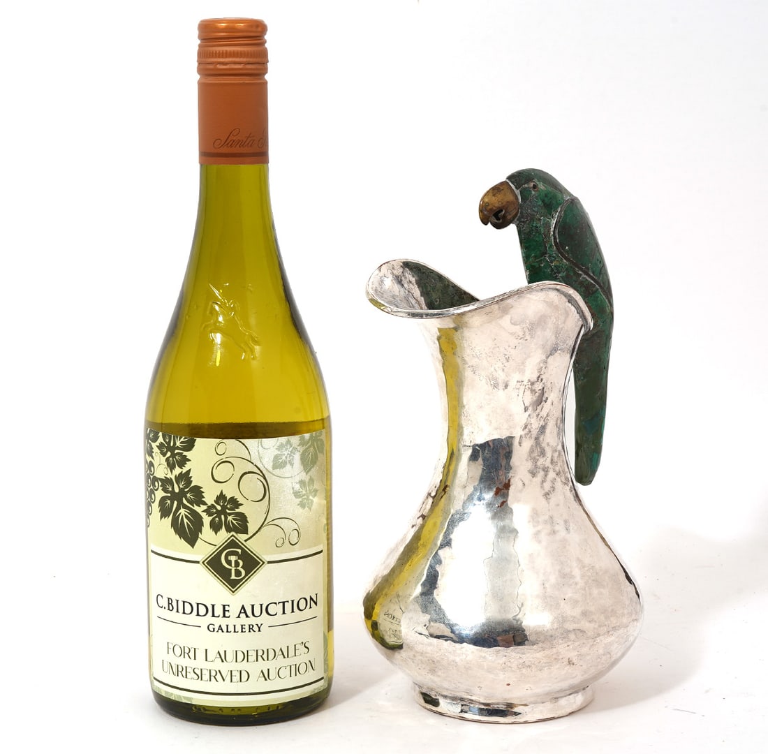 Emilia Castillo Malachite & Silverplate Pitcher (1 of 7)