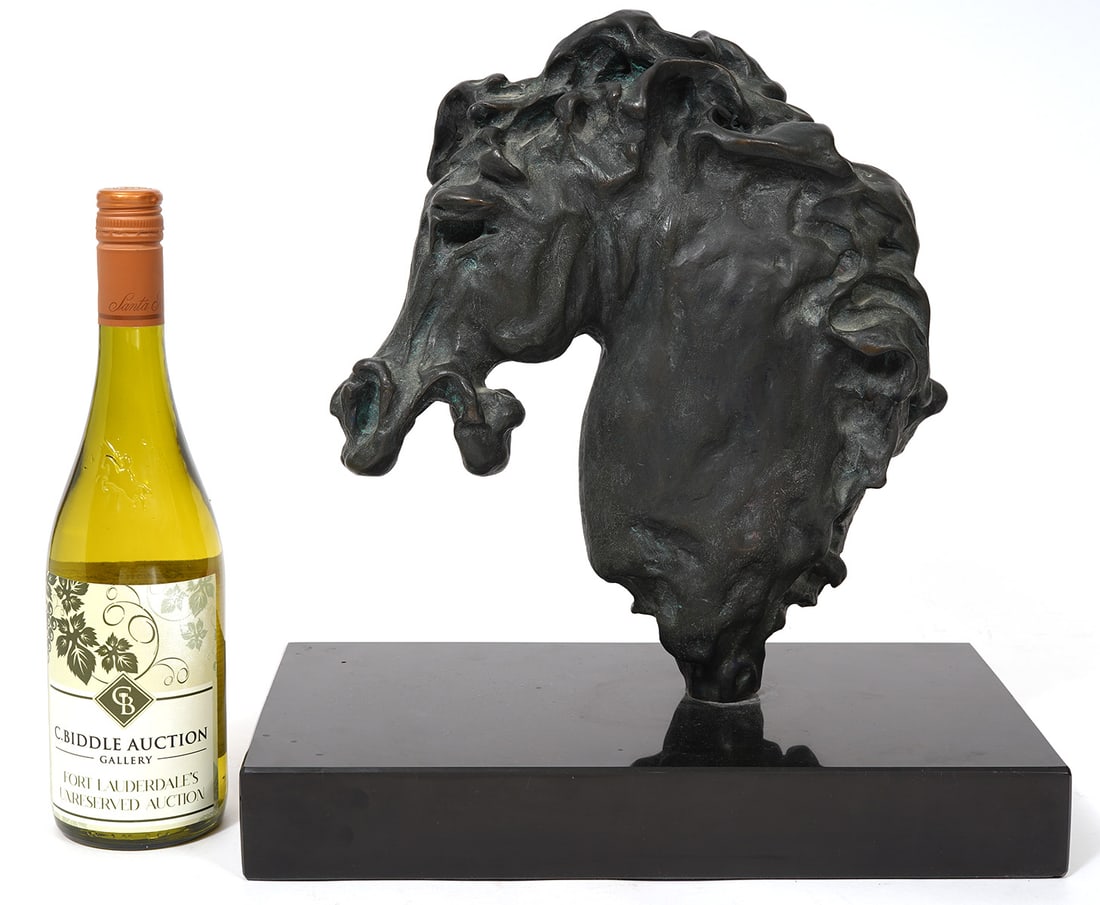 1970s Bronze Bust of Horse Signed Numbered (1 of 7)