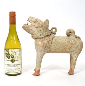 Chinese Han-Style Pottery Figure of Dog