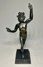 Italian Grand Tour Satyr Miniature Bronze Figurine