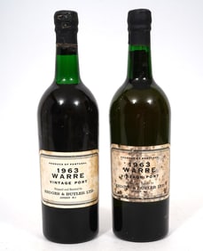 Two Bottles 1963 Warre Vintage Port