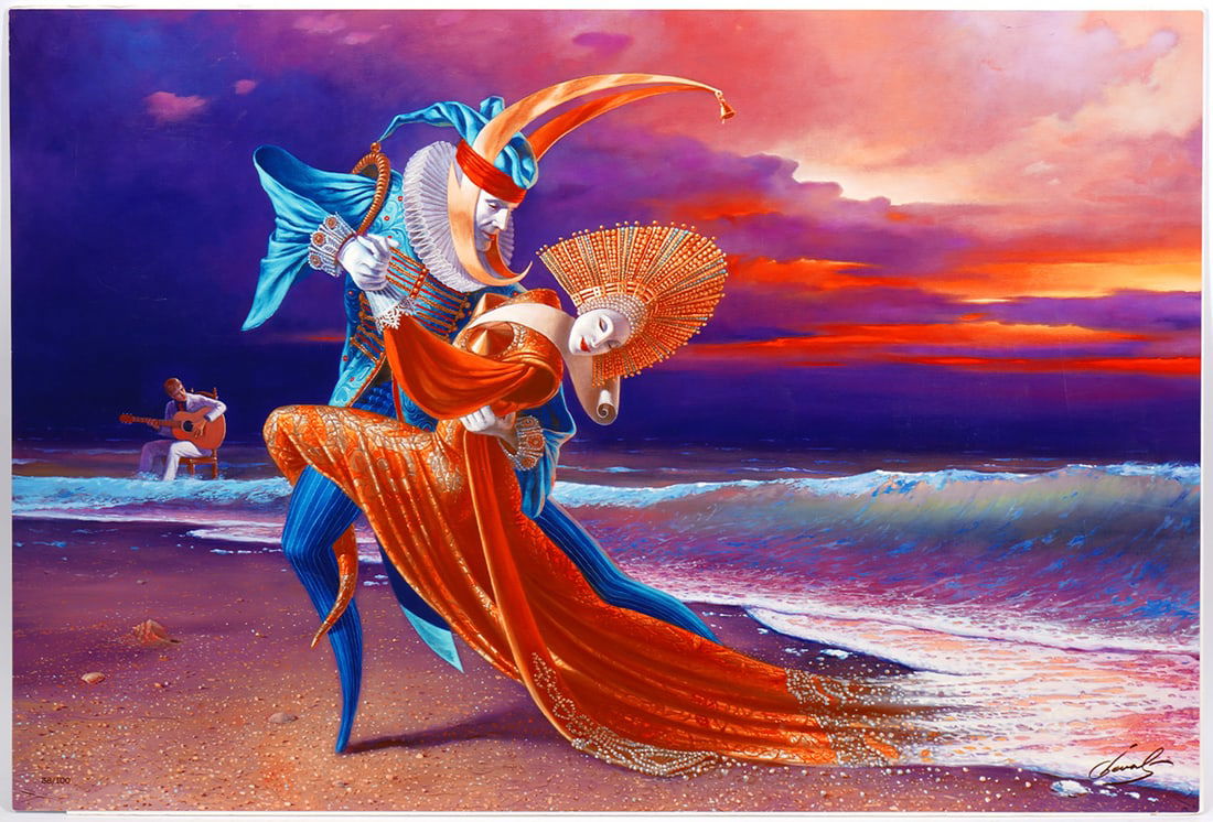 Michael Cheval "Sunset Tango" Print on Aluminum (1 of 6)