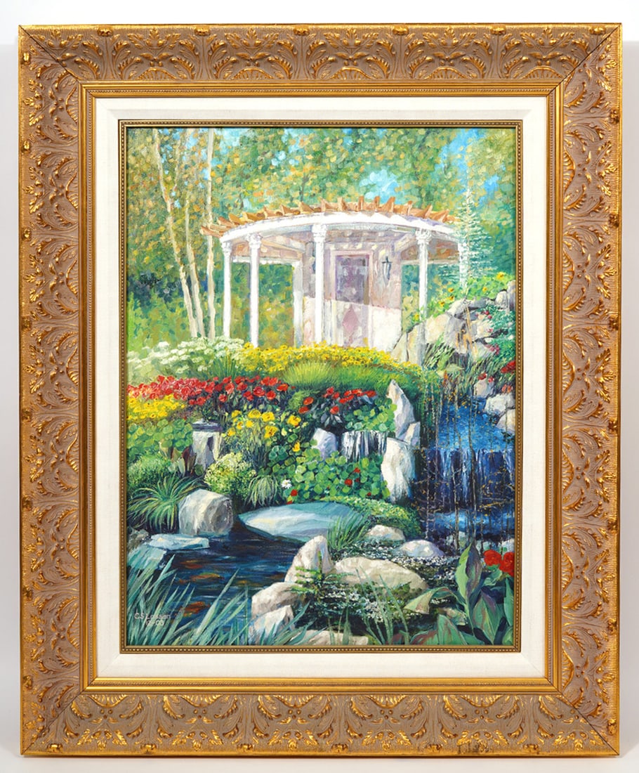 Contemporary Painting of a Rock Garden (1 of 7)