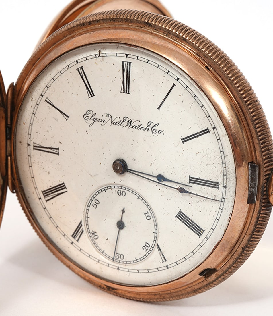 Elgin Natl Watch Co Brass Pocket Watch (1 of 8)