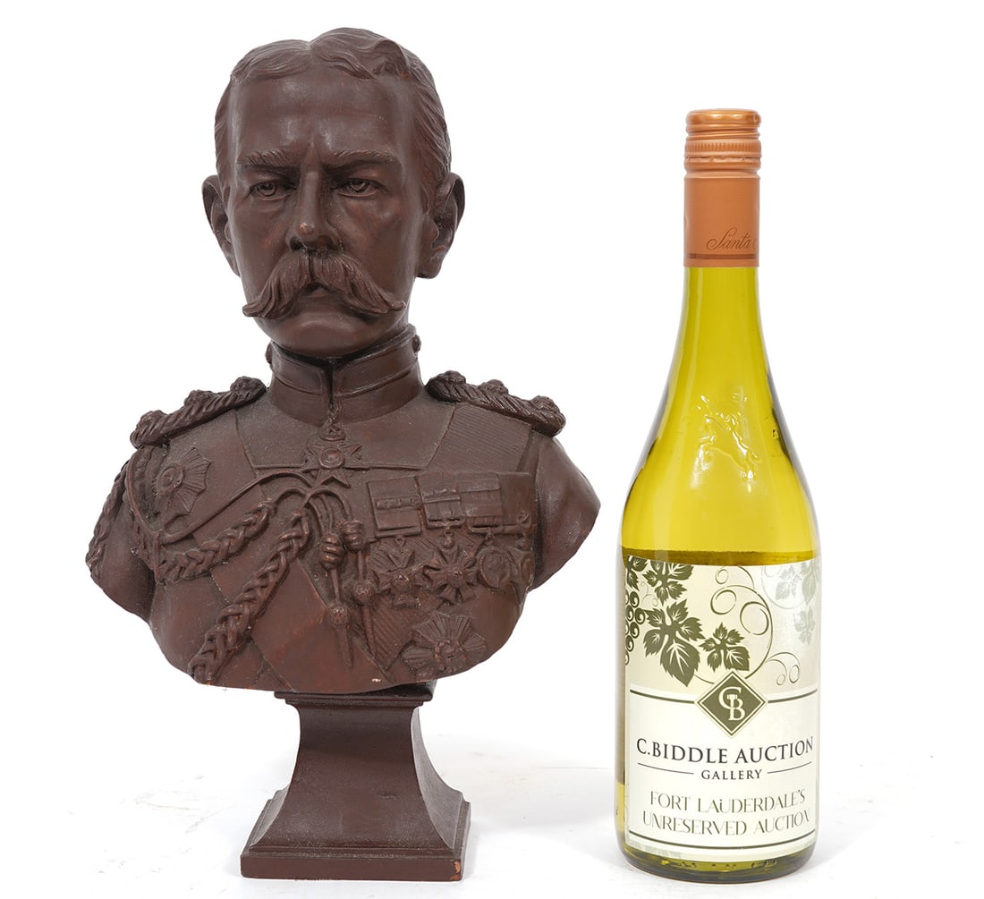 Terracotta Pottery Bust of Lord Kitchener (1 of 7)