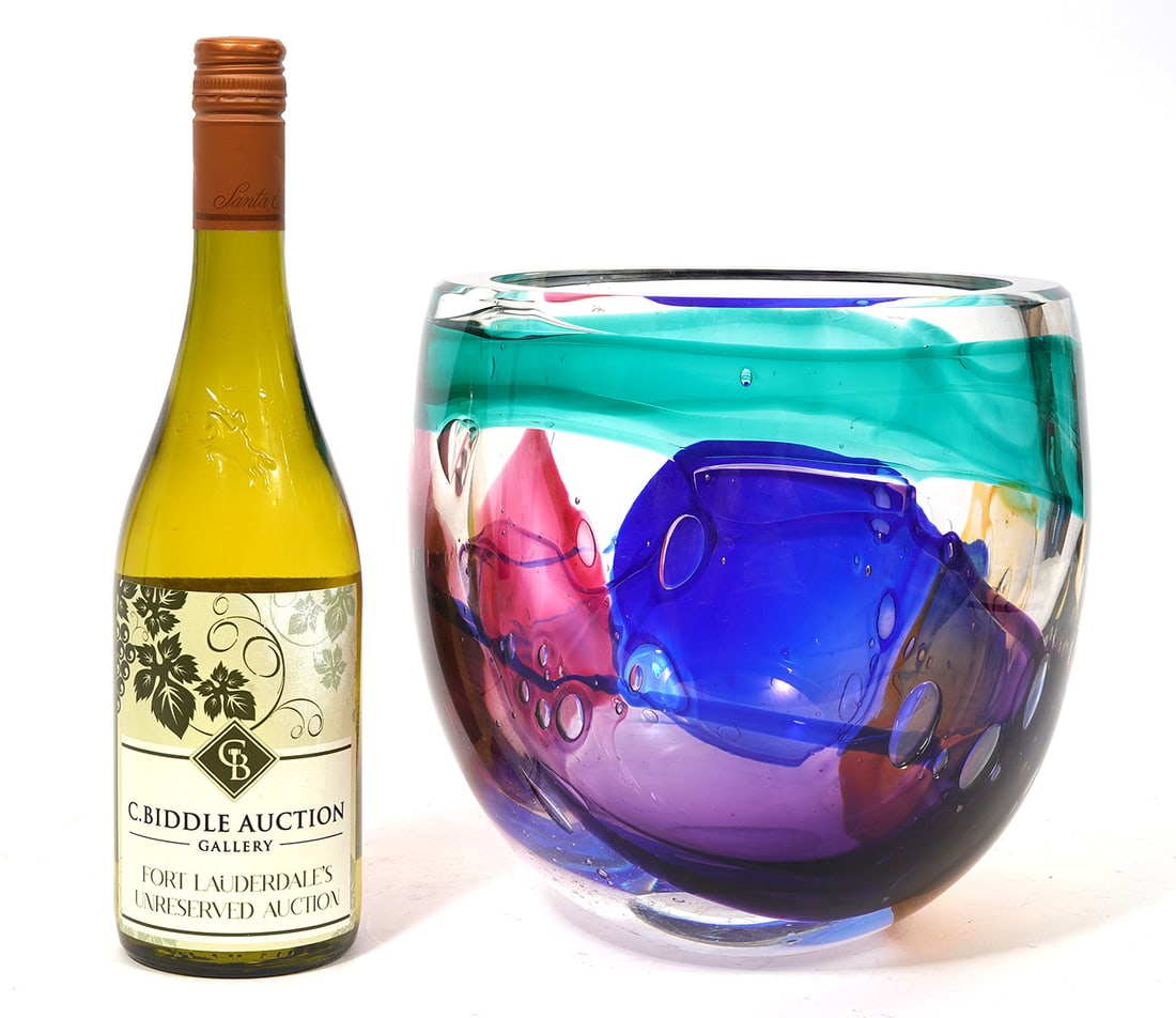 Leon Applebaum Lava Art Glass Bowl (1 of 6)