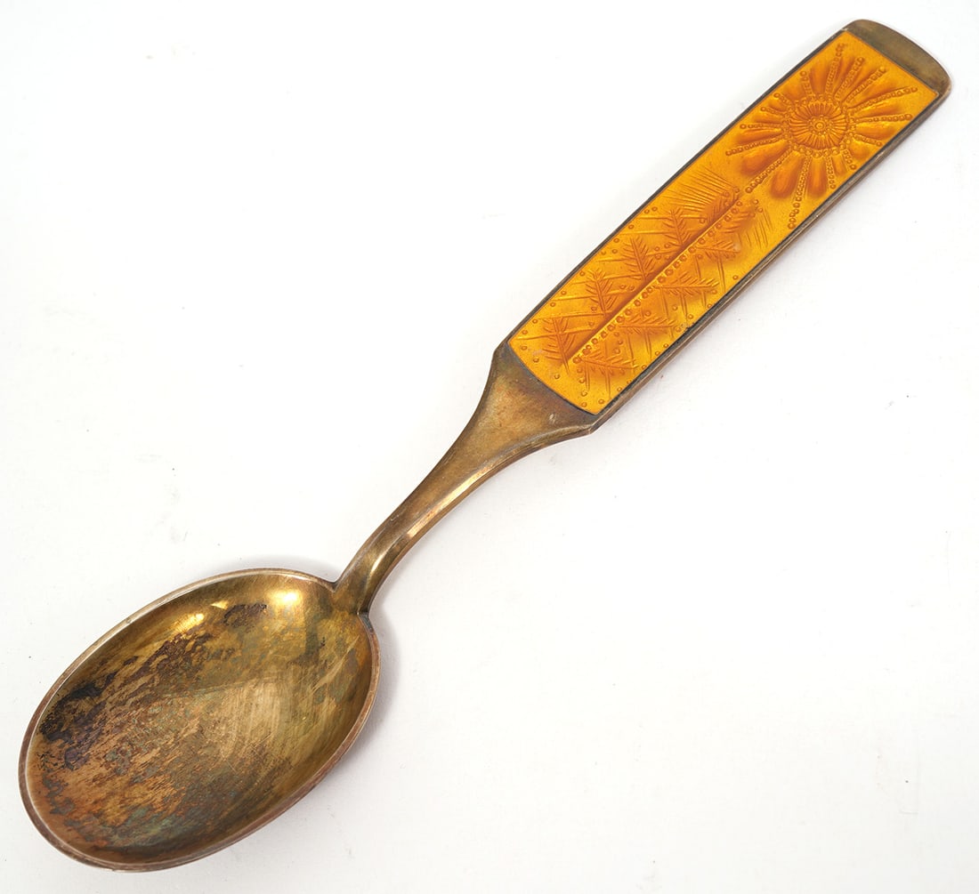 Paul Rene Gauguin Danish Enamel on Sterling Spoon (1 of 6)