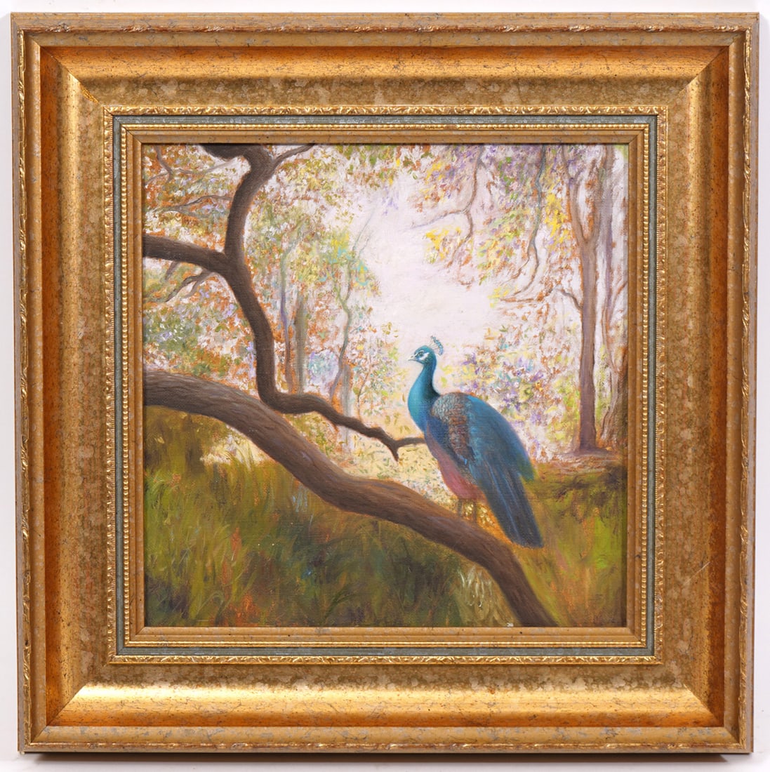 Michael Hodowal O/C Peacock Painting (1 of 3)