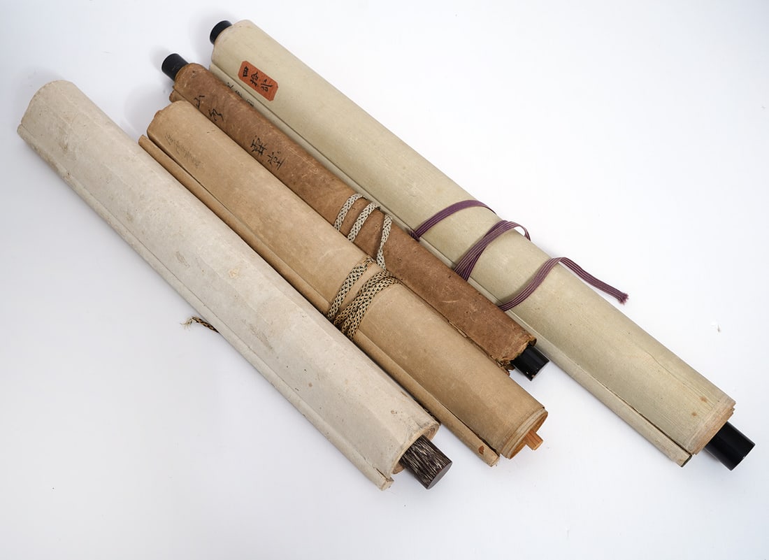 Group of Four Chinese/Japanese Scrolls (1 of 10)