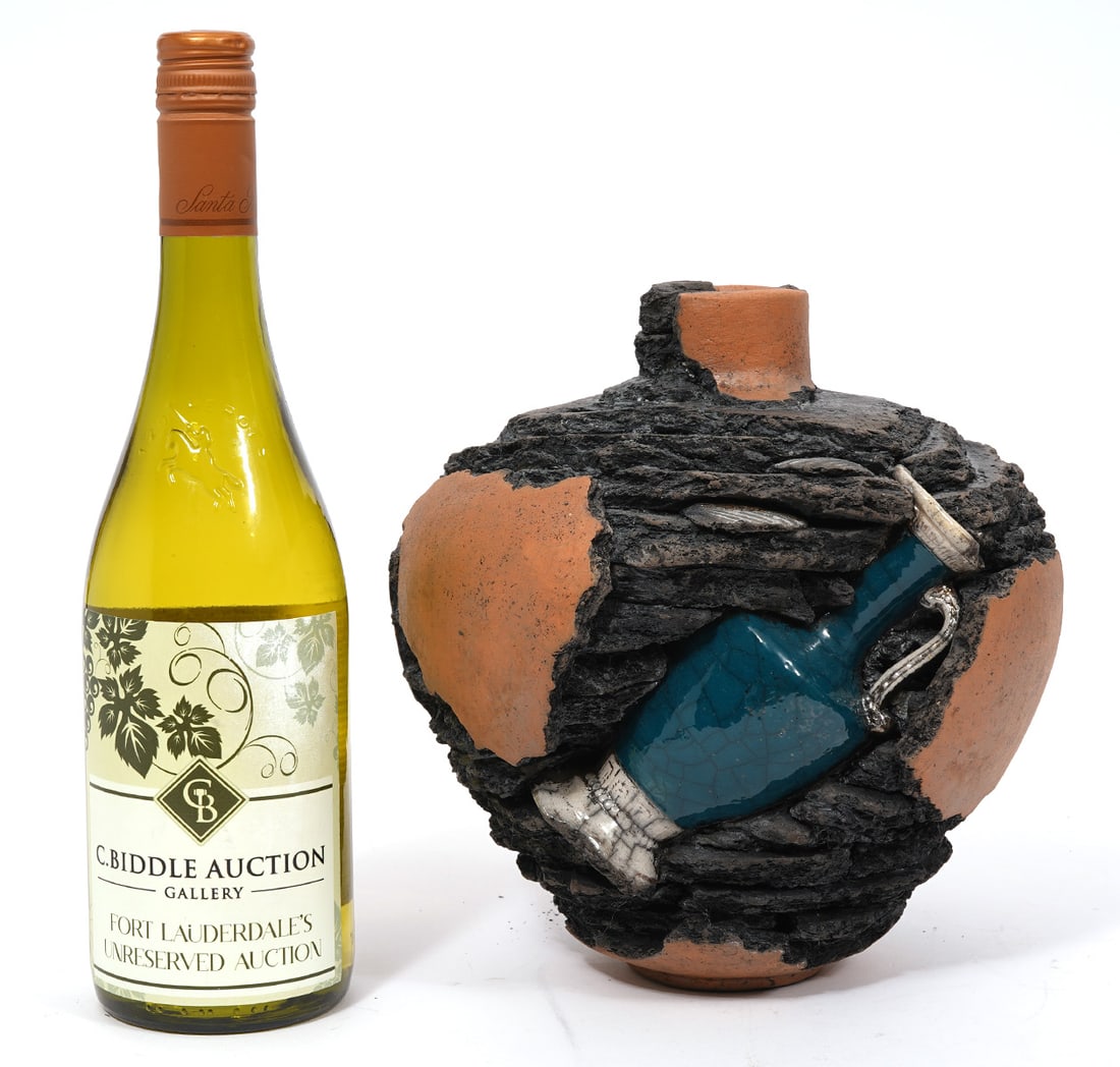 Signed Modernist Studio Pottery Vase (1 of 6)