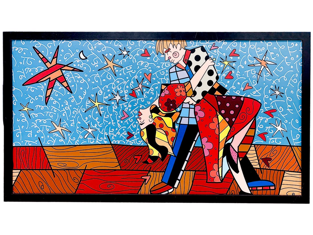 Romero Britto "Hollywood Romance" Mixed Media (1 of 4)