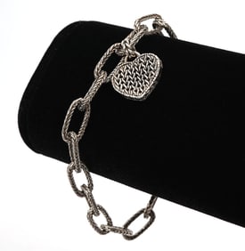 John Hardy Sterling Silver Charm Bracelet
