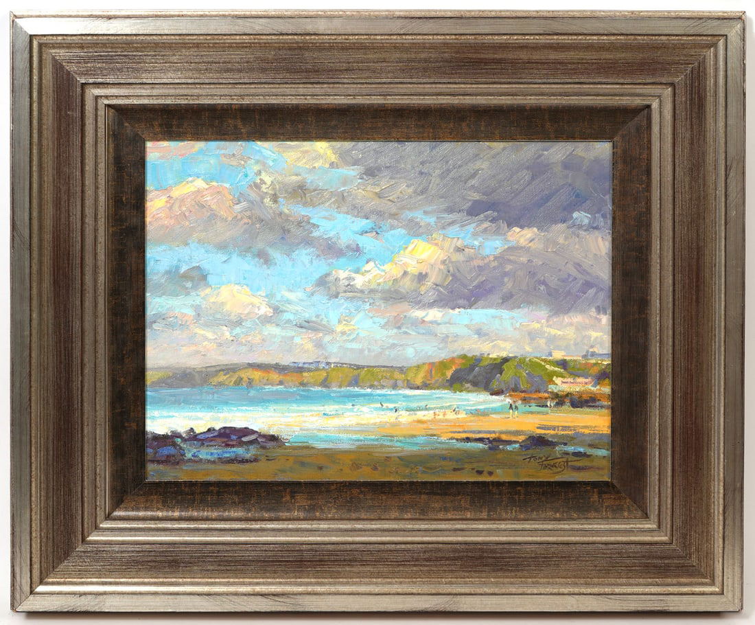 Tony Forrest 'Newquay Beach I' Painting (1 of 7)