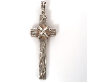 DC Dickerson Sterling Marriage Cross Pendant