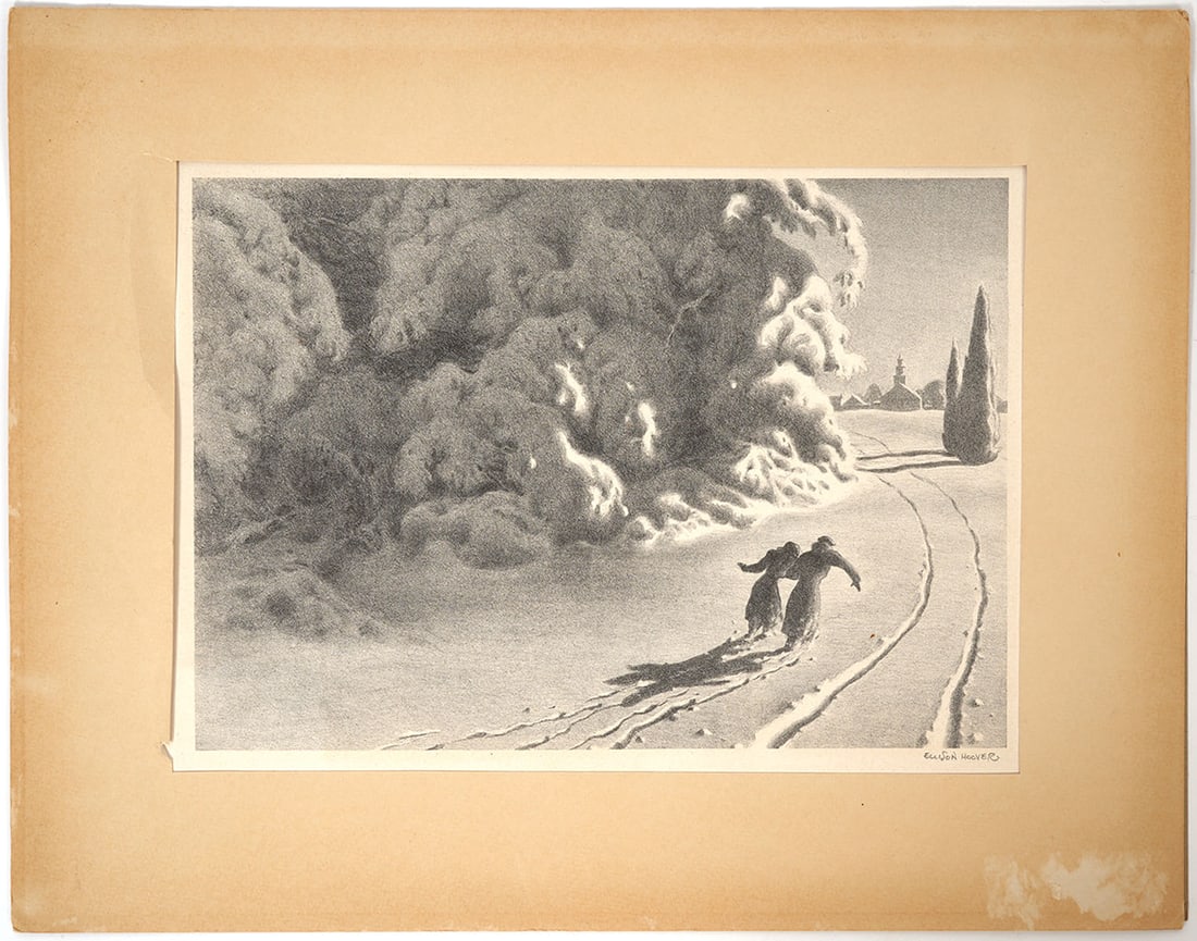 Ellison Hoover "Fair and Winter" Lithograph (1 of 3)