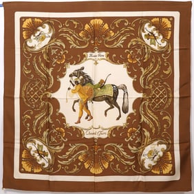 Hermes Paris "Cheval Turc" Silk Scarf