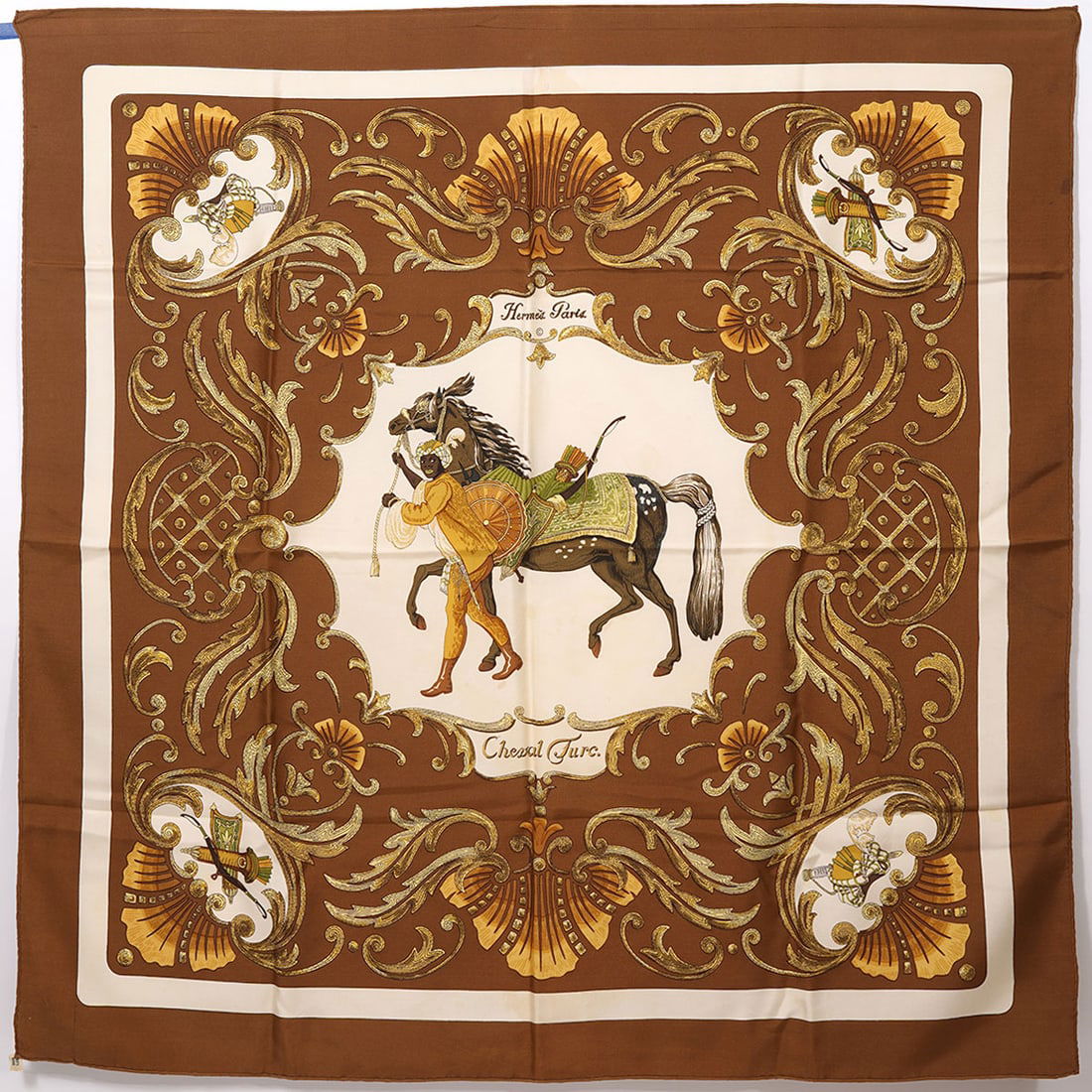 Hermes Paris "Cheval Turc" Silk Scarf (1 of 6)