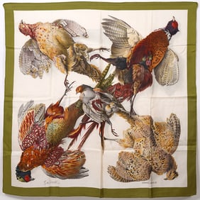 Hermes Paris "Belle Chasse" Silk Scarf