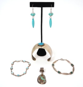 Native American 5Pc Jewelry Group
