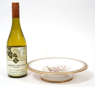 Royal Worcester Botanical Porcelain Cake Plate