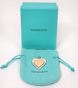 Tiffany & Co 18K Over Sterling Heart Pendant