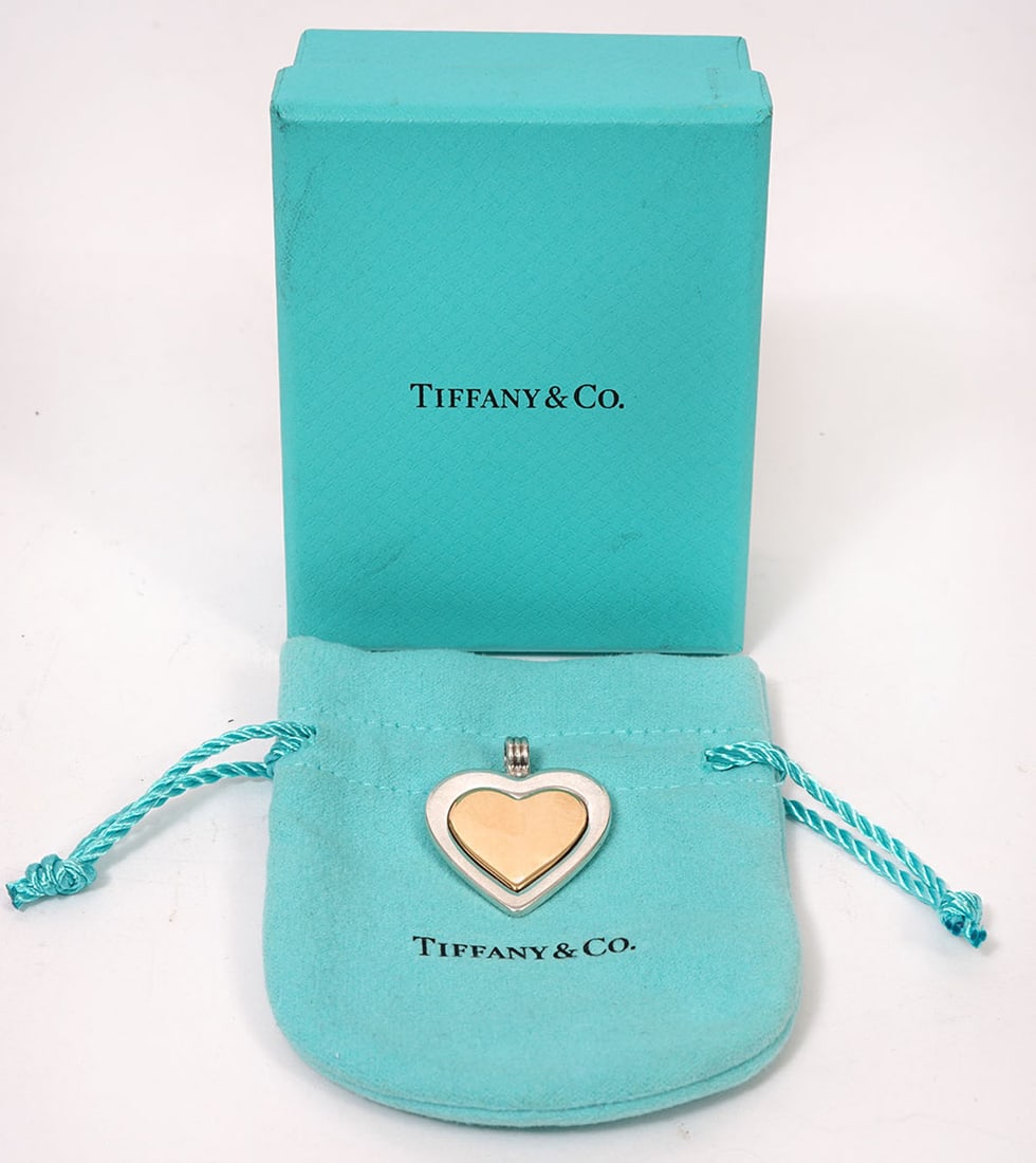 Tiffany & Co 18K Over Sterling Heart Pendant (1 of 6)