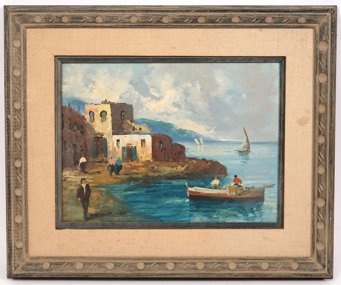James Lawson Balfour Coastal O/C Painting (1 of 6)