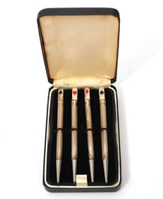 Sterling Set of 4 Collectible Mechanical Pencils