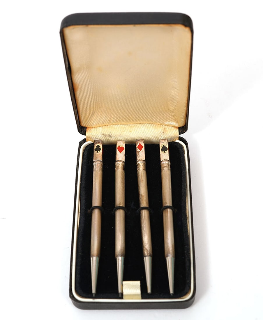 Sterling Set of 4 Collectible Mechanical Pencils (1 of 5)