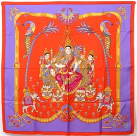 Hermes Paris “India" Silk Scarf