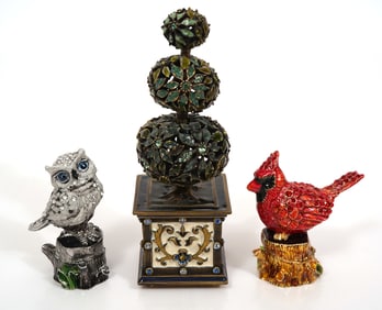 Jay Strongwater Three Trinket Boxes