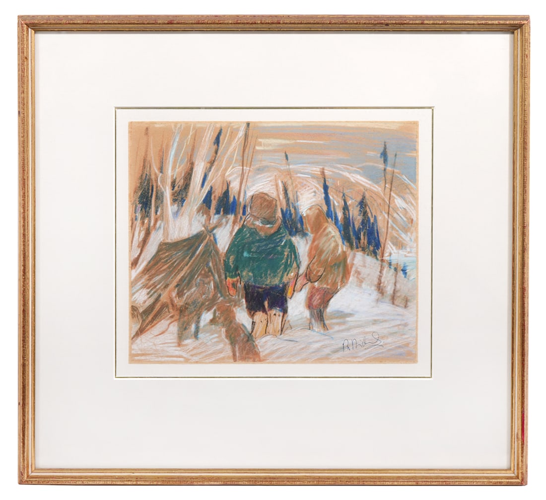 Rene Richard Pastel On Paper Signed (1 of 6)