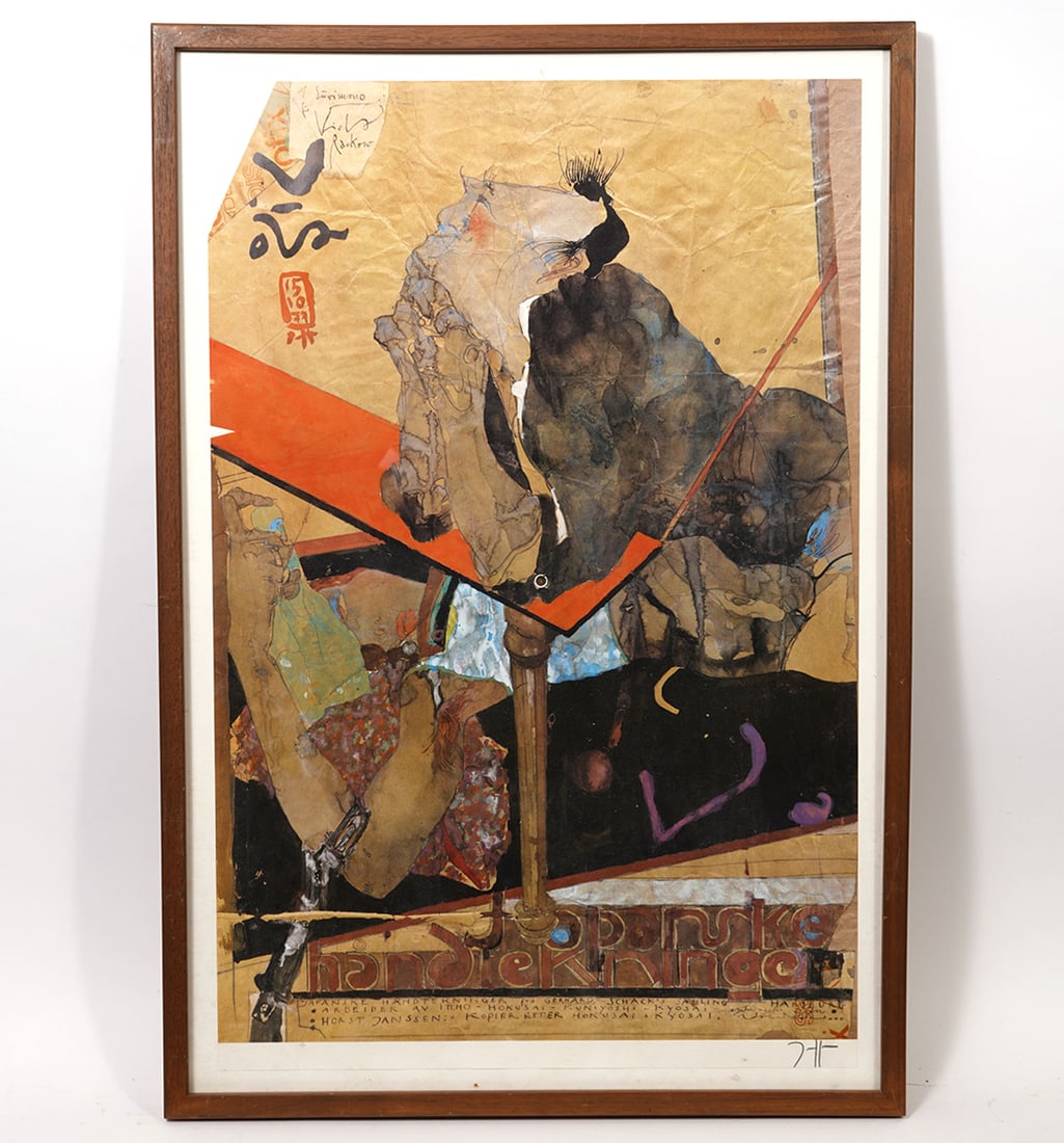 Horst Janssen Surimono Signed Exhibition Poster (1 of 6)