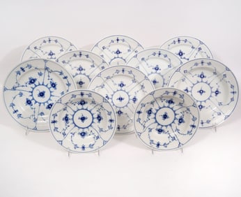 Royal Copenhagen Blue Fluted Plates/Bowls