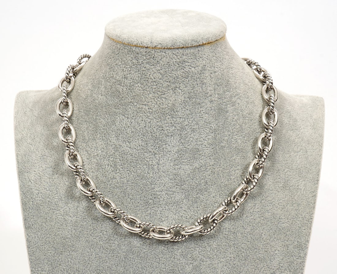 Carolyn Pollack Sterling Links Necklace (1 of 7)