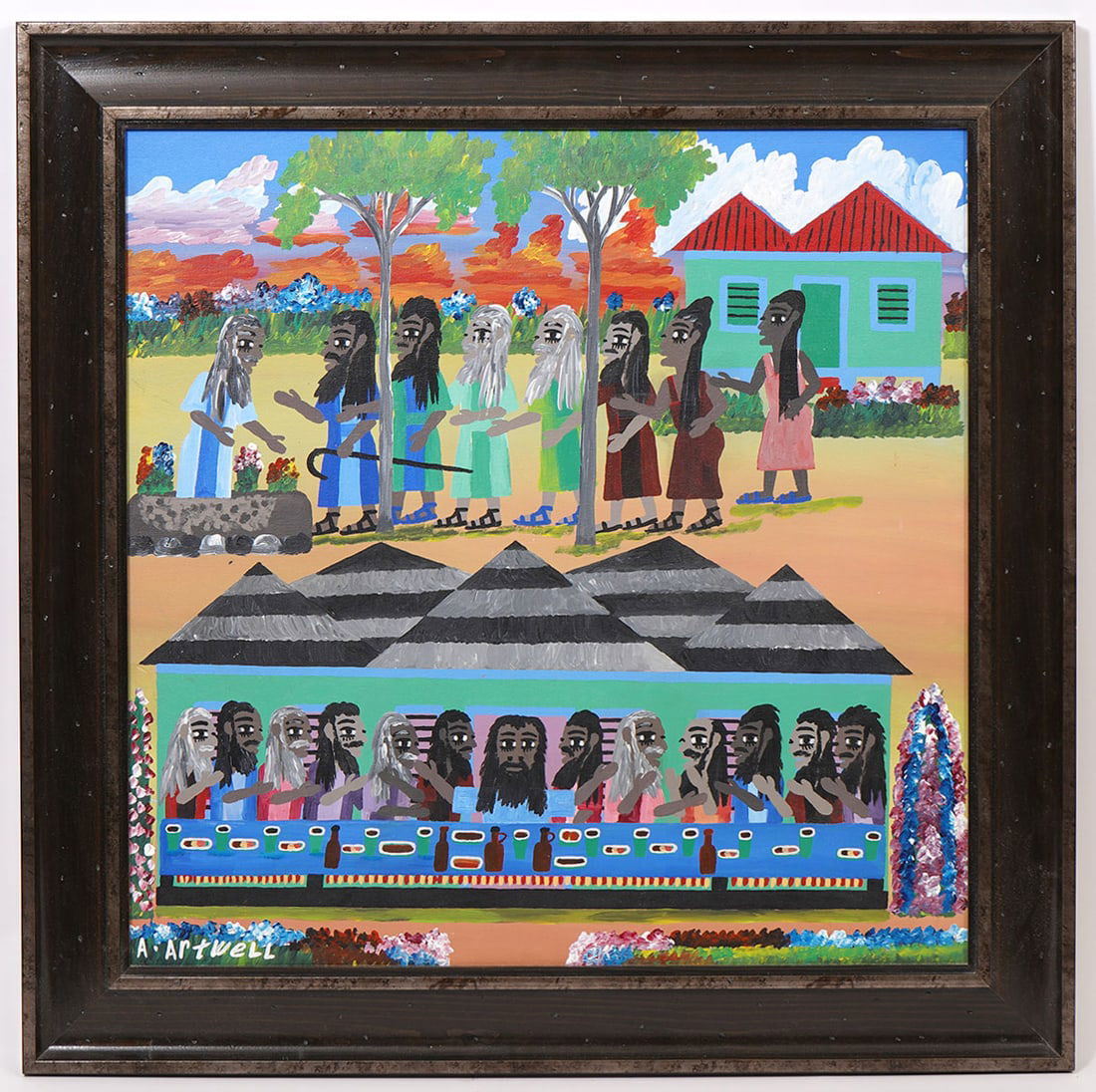 Albert Artwell Biblical Scenes Acrylic on Board (1 of 5)