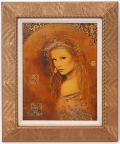 Csaba Markus Embellished Serigraph on Board