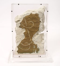 Unusual Mixed Media Signed Italian Sculpture