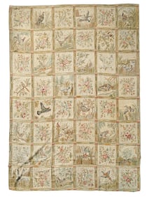 French Aubusson Game Birds Tapestry/Rug