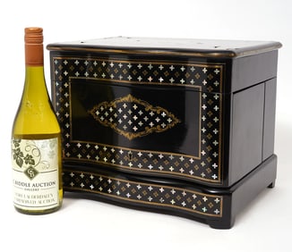 French Ebonized Wood MOP Inlay Tantalus