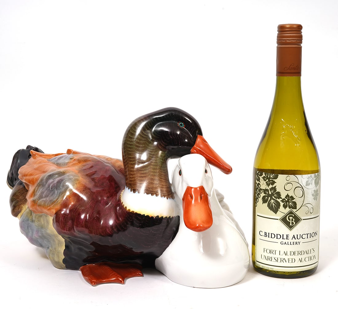 Herend Porcelain Figure of "Two Ducks" (1 of 7)