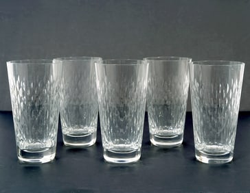 Baccarat "Paris" Cut Crystal 6 Pcs Tumbler Glasses