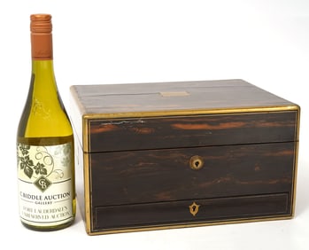 Mordan & Co Brass Inlaid Coromandel Vanity Box