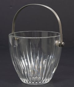Baccarat Crystal Ice Bucket With Swing Handle