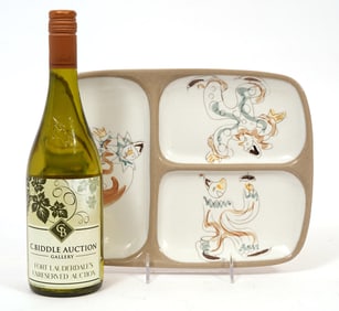 Glidden MCM Pottery "Circus" Clown Tray