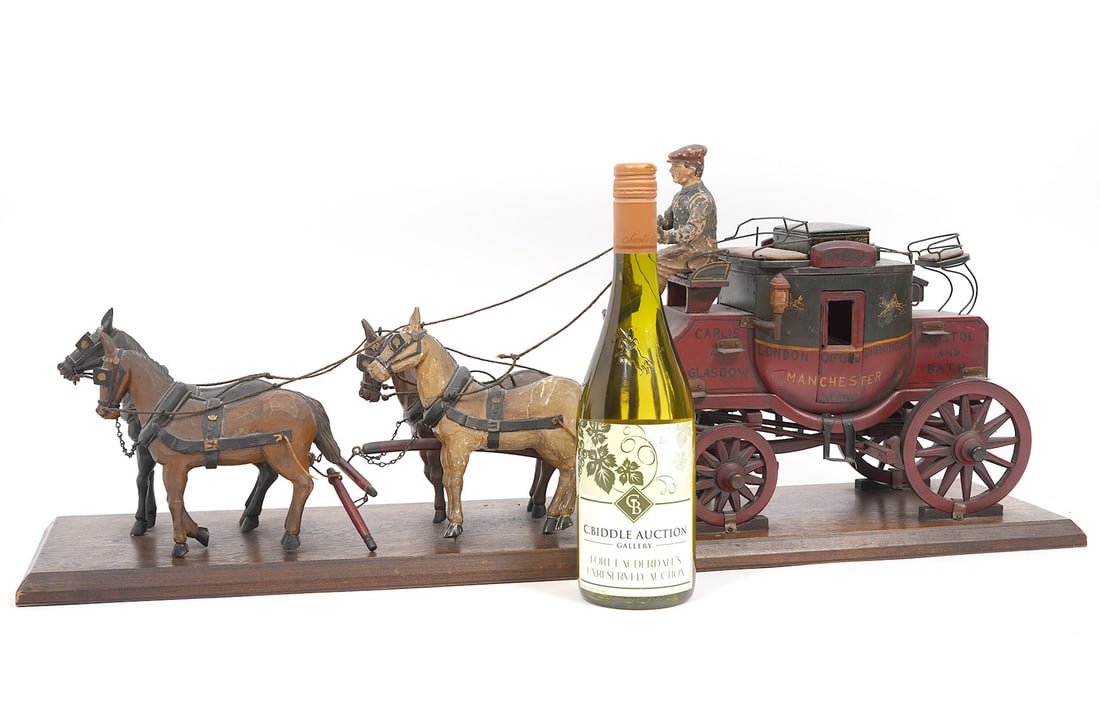 Antique Model Horse Drawn Stagecoach (1 of 14)